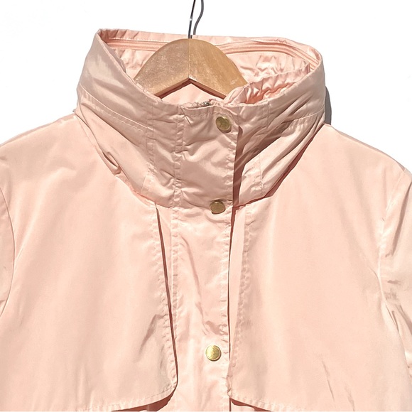 COLE HAAN Women's Short Packable Rain Jacket Pink Size XL - Picture 10 of 10
